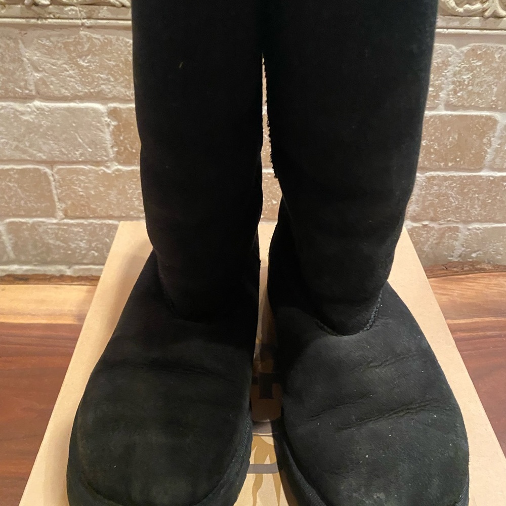 Uggs; tall. Black